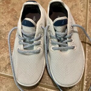 Allbirds White and Blue Minimalist Sneakers